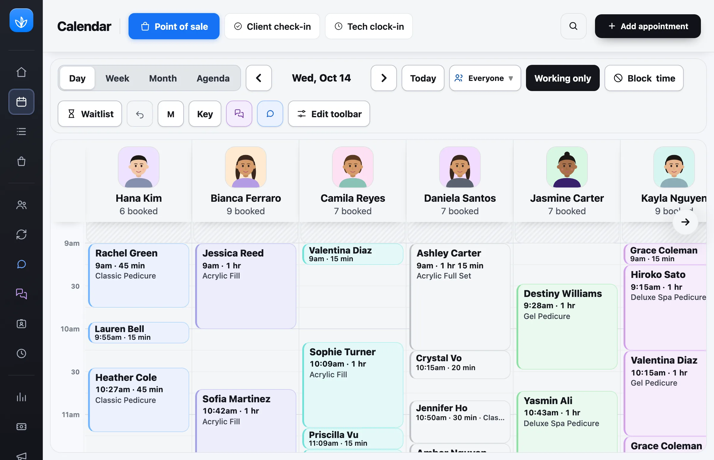 Team calendar